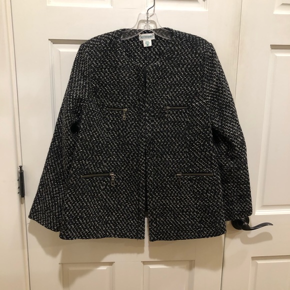 Motherhood Maternity Jackets & Blazers - Motherhood (L/XL) black & white tweed blazer.